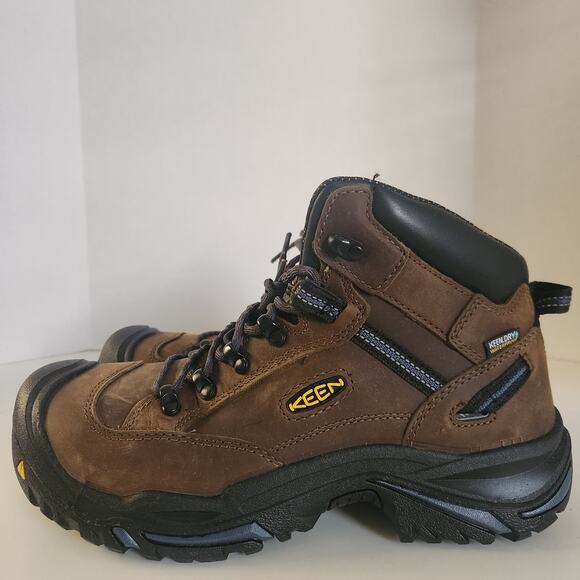 KEEN Utility Mens Work Boots, Bison/Ensign Blue, 9.5 Wide US - Picture 4 of 10